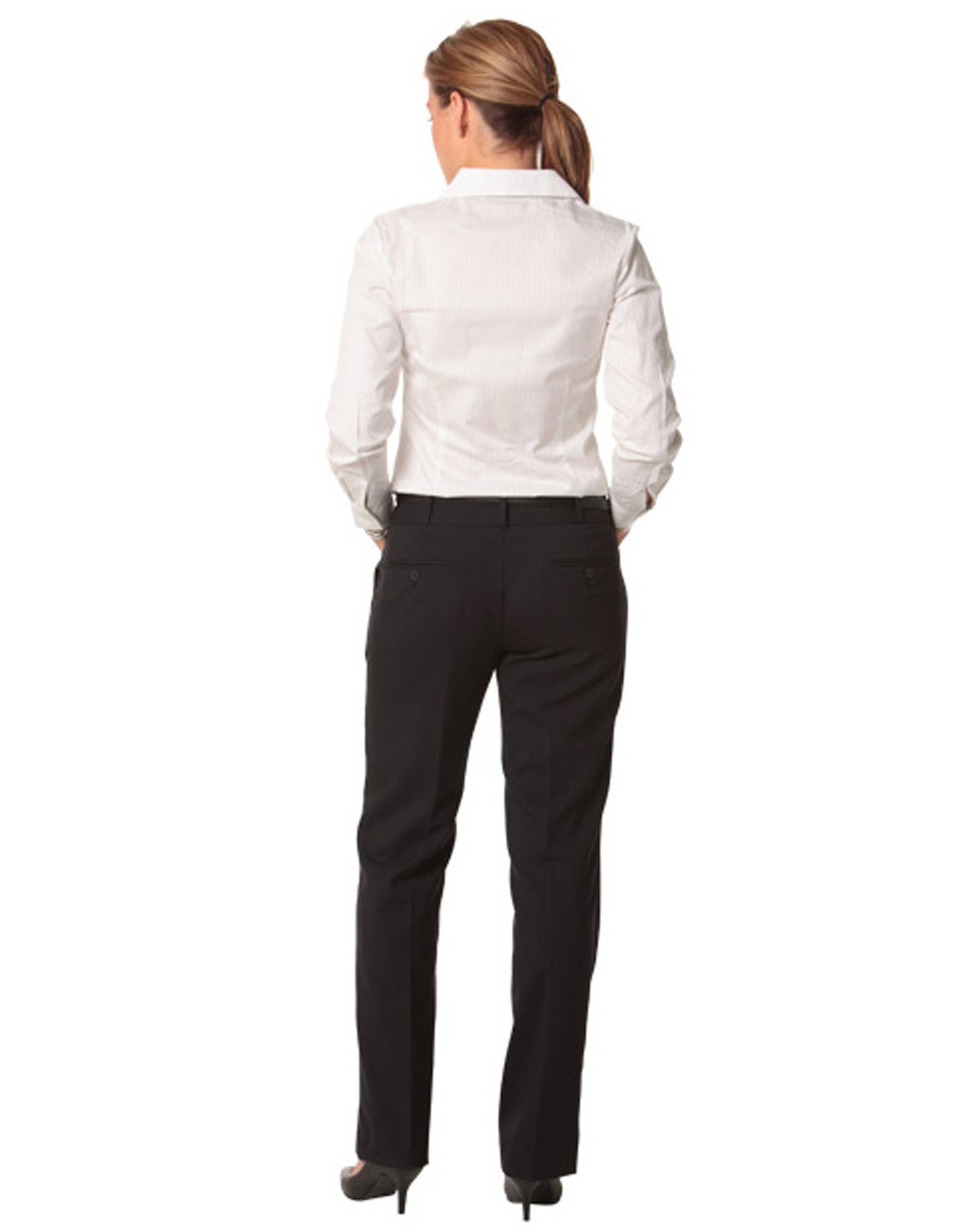 Winning Spirit-Women's Wool Blend Stretch Low Rise Pants-M9410