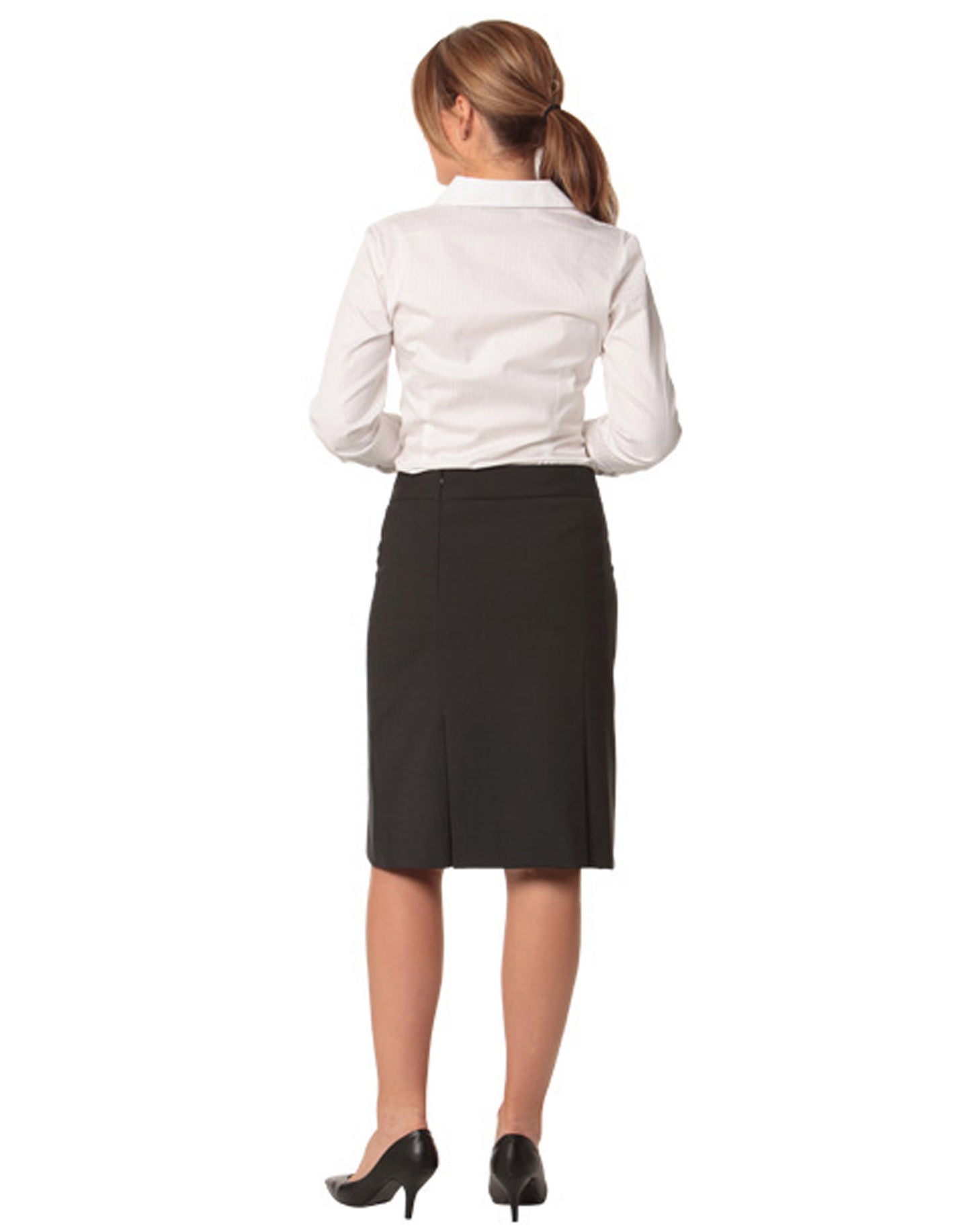 Winning Spirit-Women's Pleated Skirt in Wool Stretch -M9473