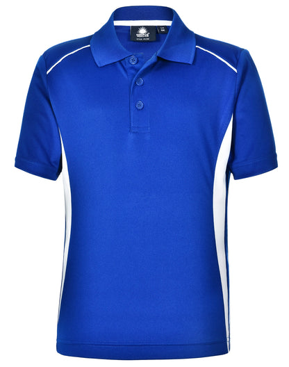 Winning Spirit- Kids' Cooldry Short Sleeve Contrast Polo (PS79K)