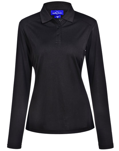 Winning Spirit-Lucky Bamboo Long Sleeve Polo Ladies-PS90