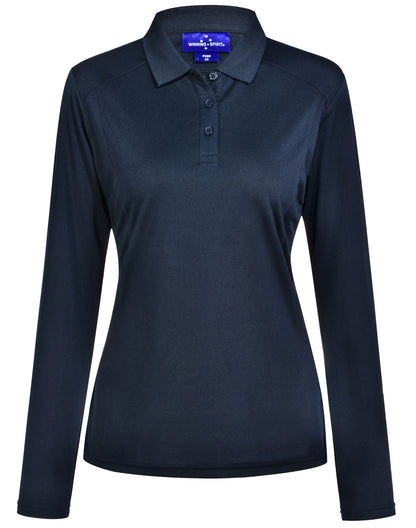 Winning Spirit-Lucky Bamboo Long Sleeve Polo Ladies-PS90