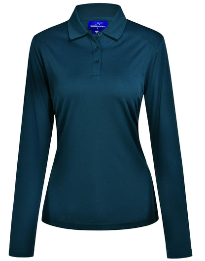 Winning Spirit-Lucky Bamboo Long Sleeve Polo Ladies-PS90