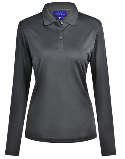 Winning Spirit-Lucky Bamboo Long Sleeve Polo Ladies-PS90