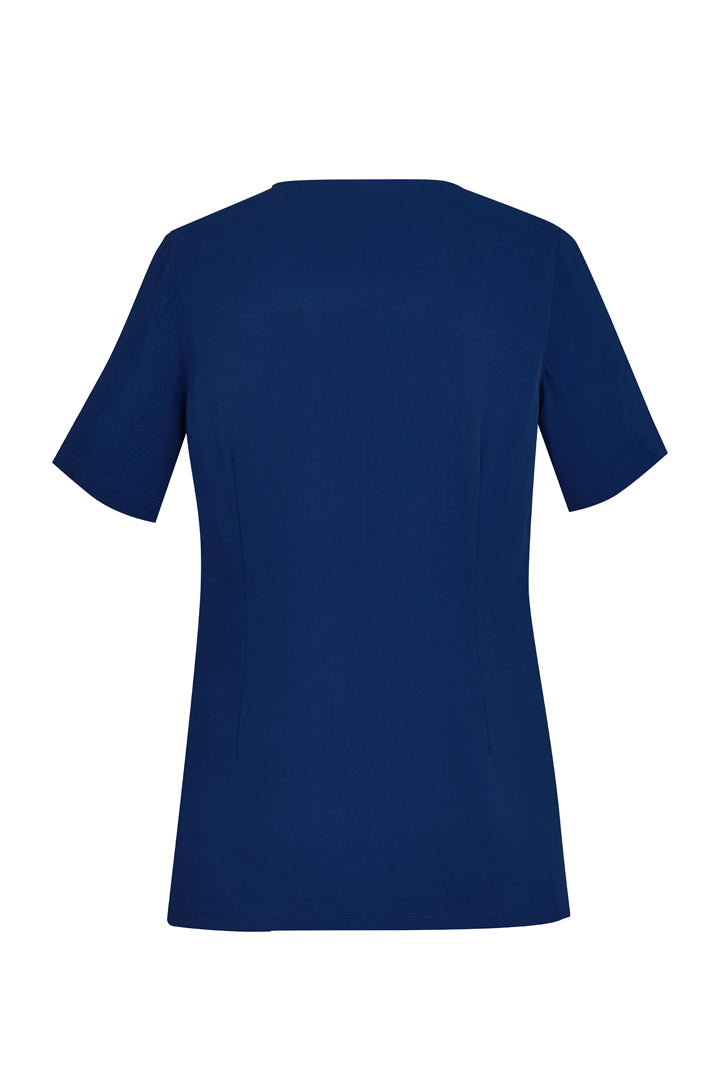 Biz Care Womens Tailored Fit Round Neck Scrub Top CST942LS - Star Uniforms Australia
