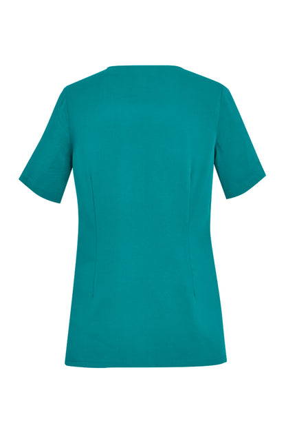 Biz Care Womens Tailored Fit Round Neck Scrub Top CST942LS - Star Uniforms Australia