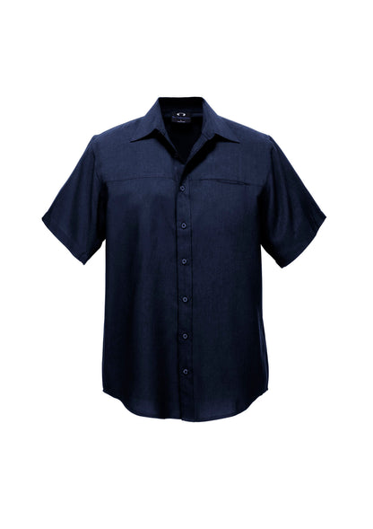 Biz Care Mens Plain Oasis Short Sleeve Shirt  SH3603 - Star Uniforms Australia