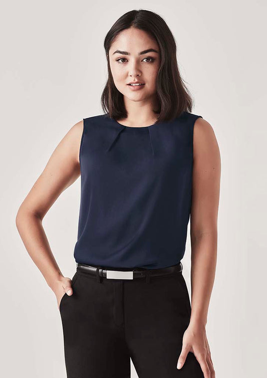 Biz Corporate Womens Estelle Pleat Blouse RB973LN - Star Uniforms Australia