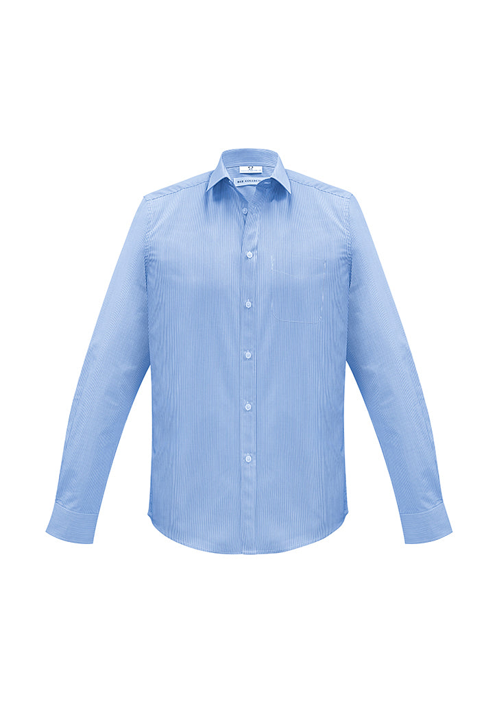 Biz Collection Mens Euro Long Sleeve Shirt   S812Ml - Star Uniforms Australia