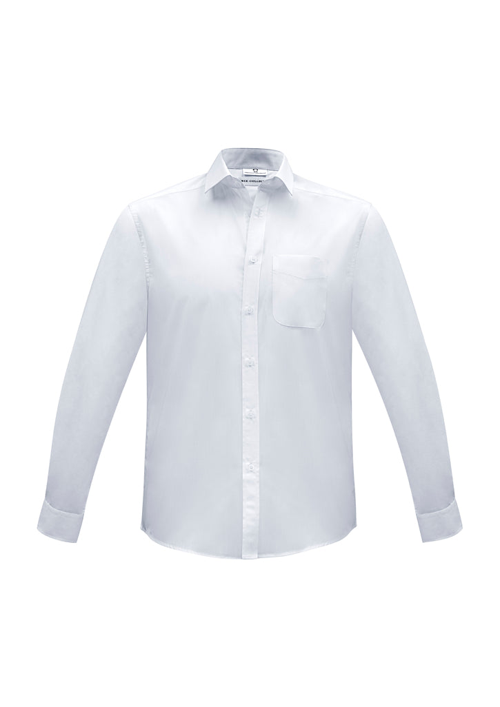 Biz Collection Mens Euro Long Sleeve Shirt   S812Ml - Star Uniforms Australia