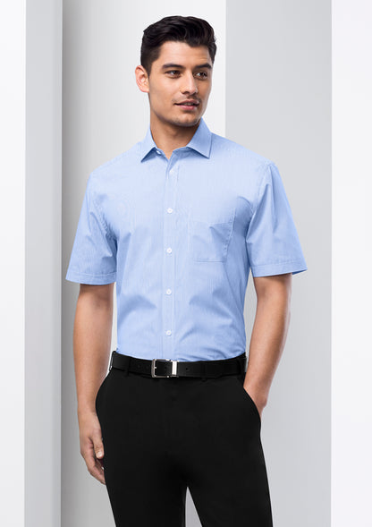 Biz Collection-Mens Euro Short Sleeve Shirt-S812MS