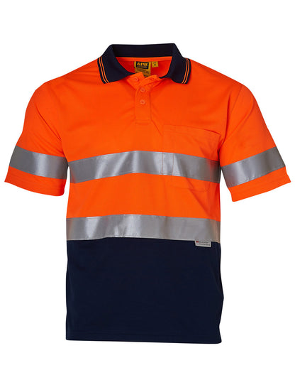 Winning Spirit - High Visibility Short Sleeve Safety Polo 3M Reflective Tapes-SW17A