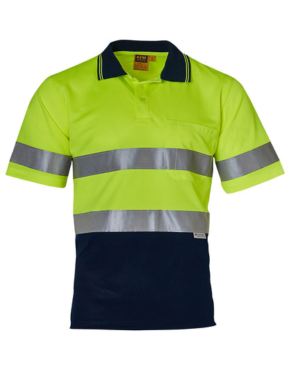 Winning Spirit - High Visibility Short Sleeve Safety Polo 3M Reflective Tapes-SW17A