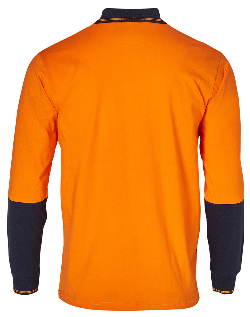 Winning Spirit -Cotton Jersey Two Tone Long Sleeve Safety Polo-SW36