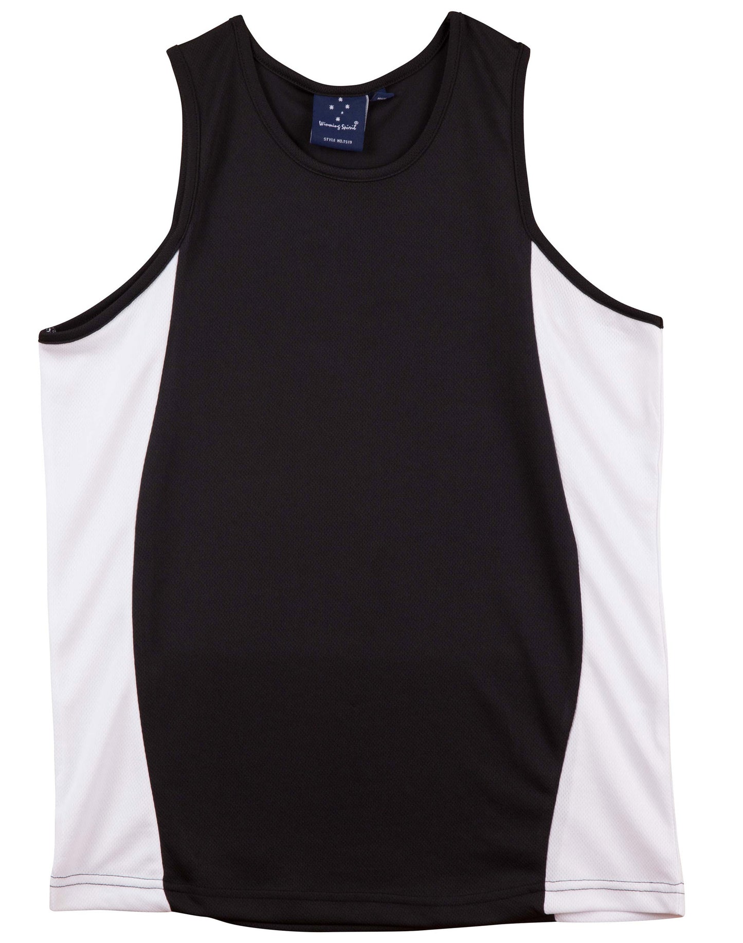 Winning Spirit- Men's Contrast CoolDry® Mesh Singlet (TS19)