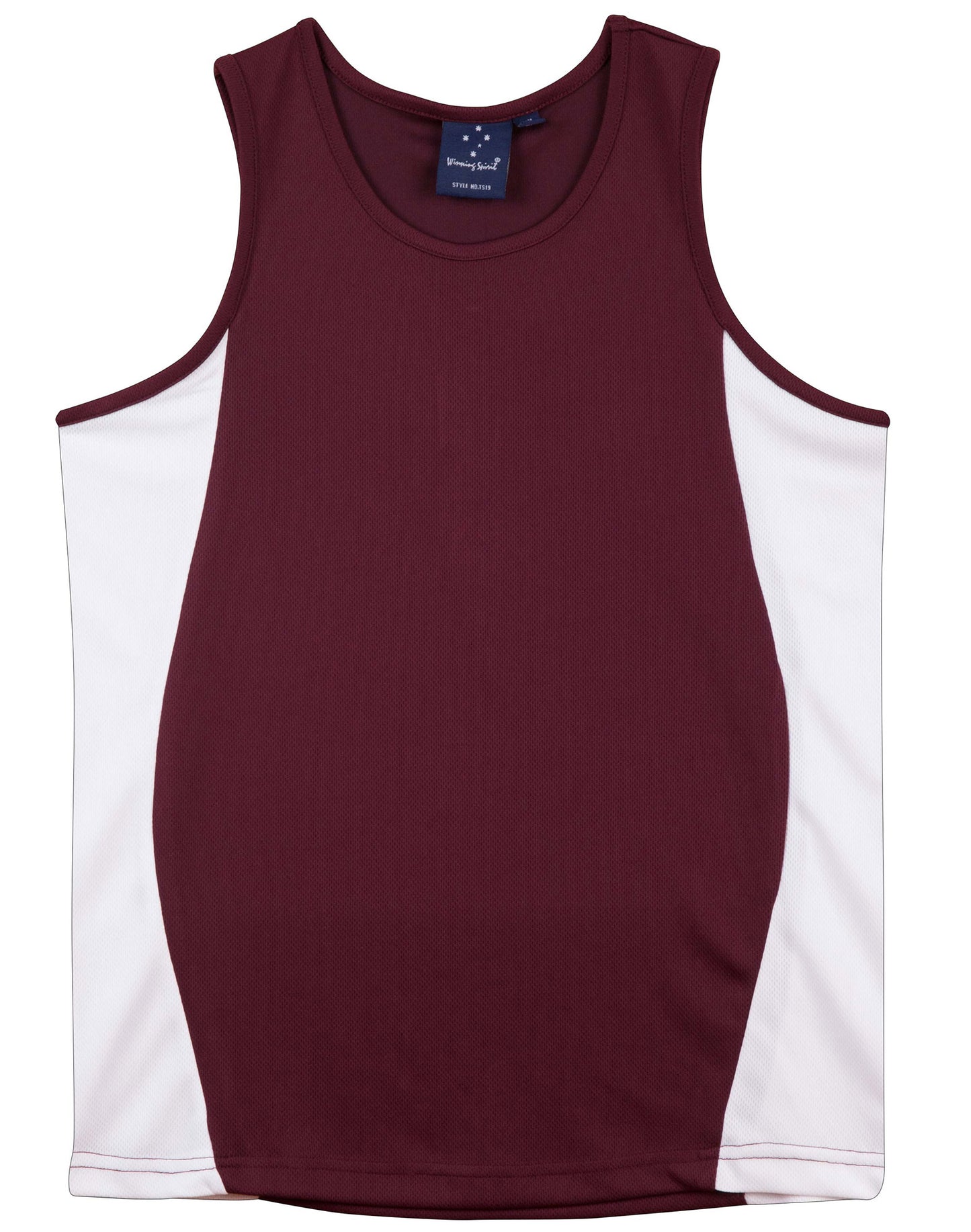 Winning Spirit- Men's Contrast CoolDry® Mesh Singlet (TS19)