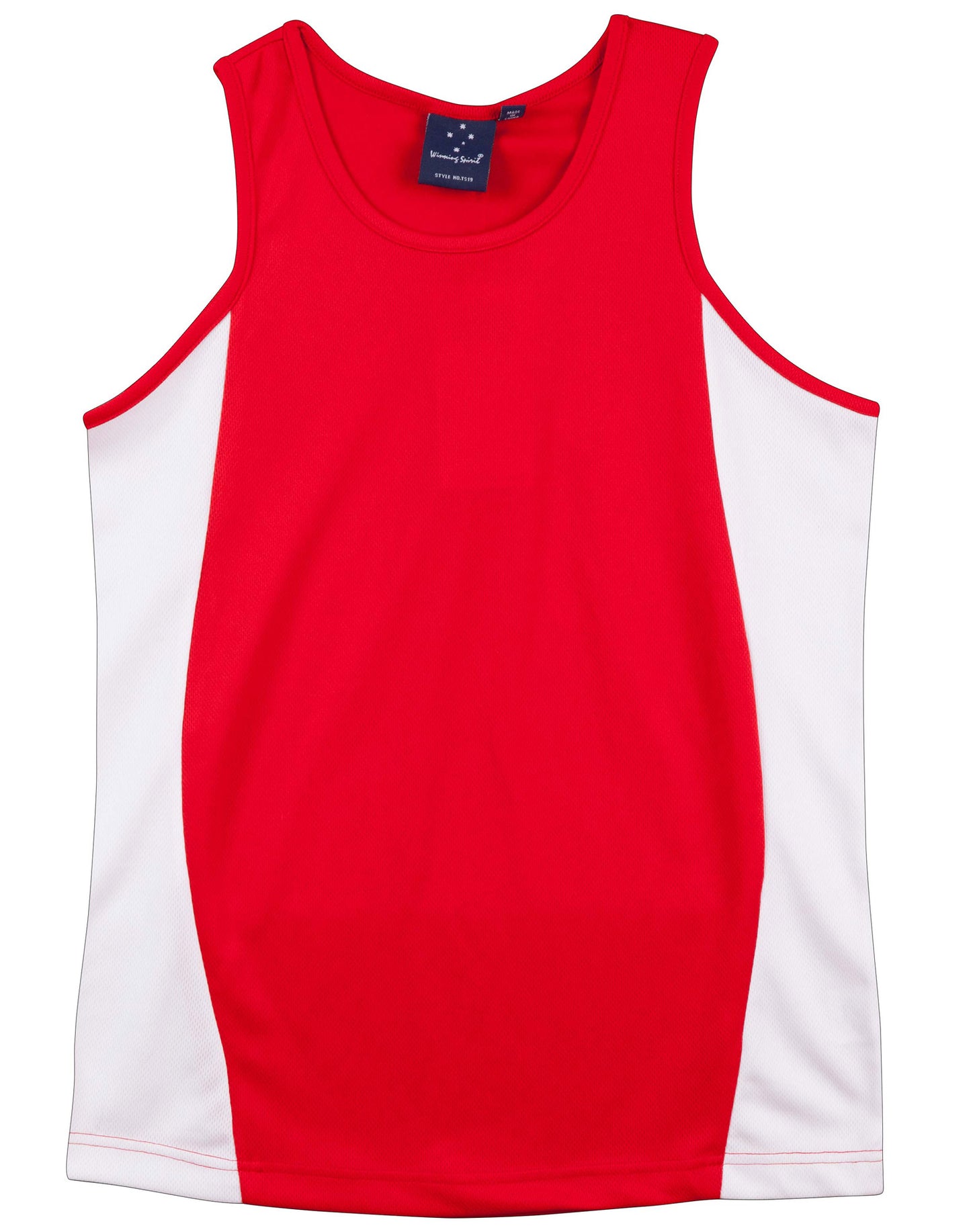 Winning Spirit- Men's Contrast CoolDry® Mesh Singlet (TS19)