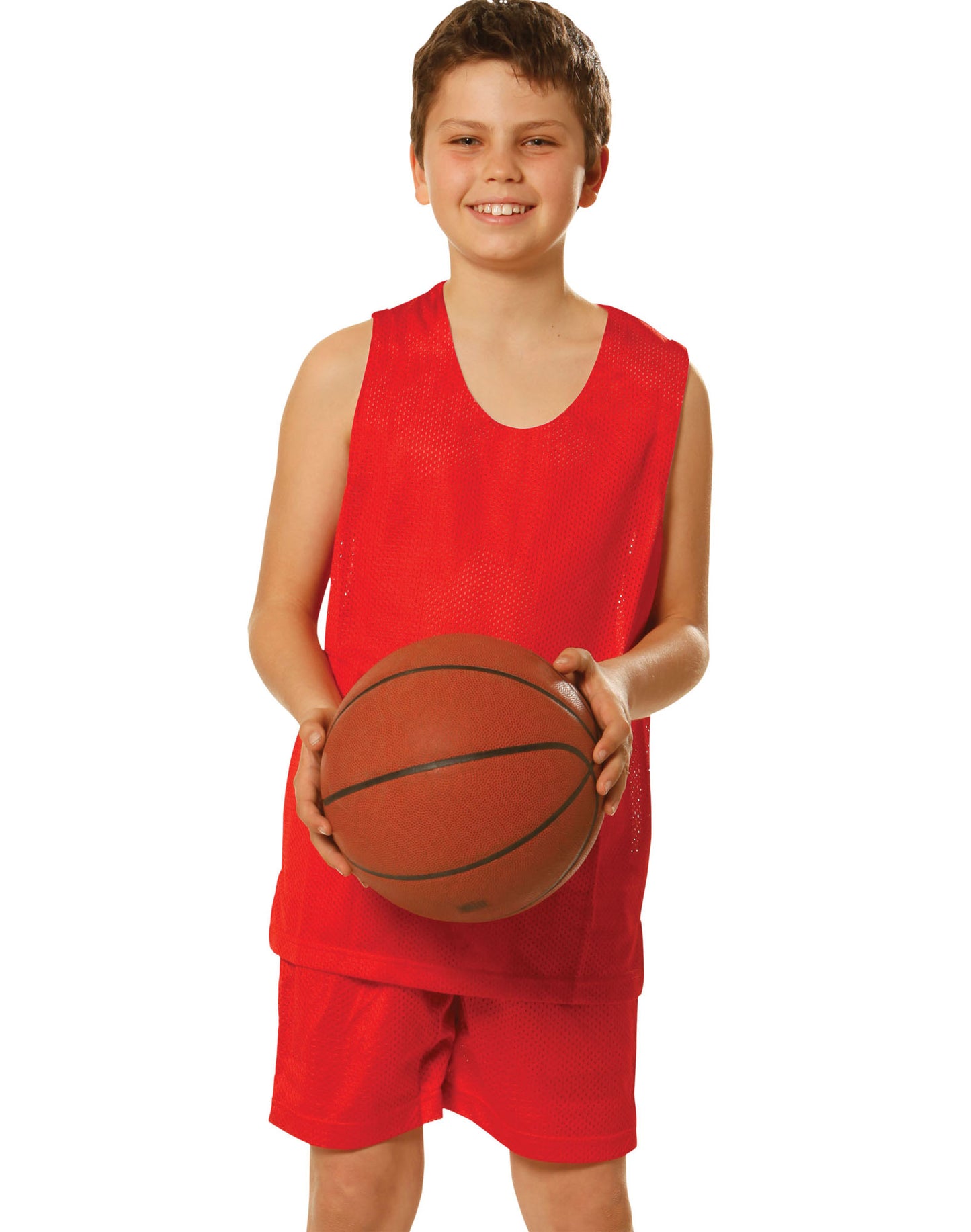 Winning Spirit- Kids Airpass CoolDry Basketball Contrast Colour Singlet (TS81K)