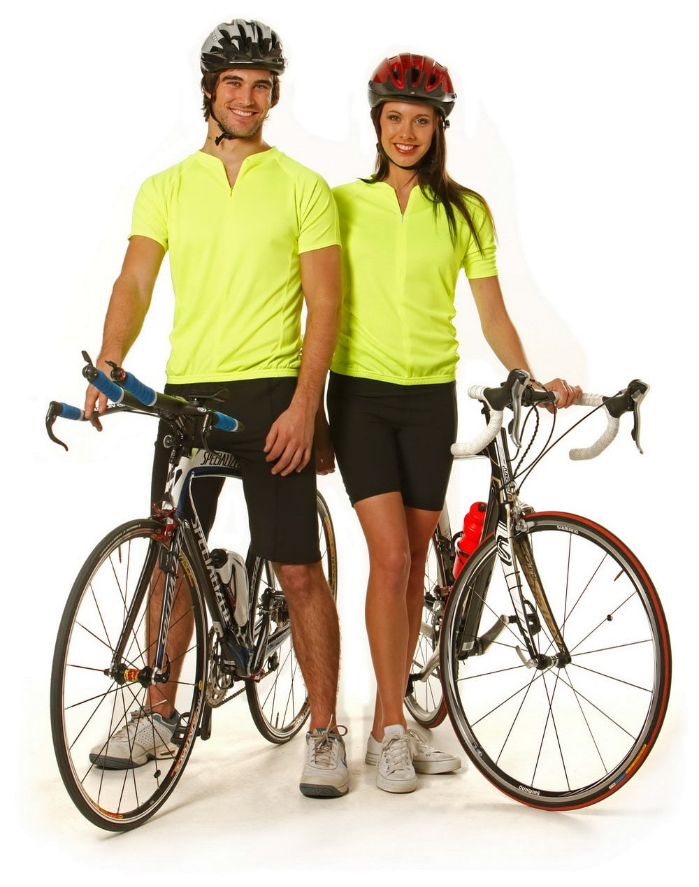 Winning Spirit- Unisex Cycling Top CoolDry Mesh Contrast Piping Polo (TS89)