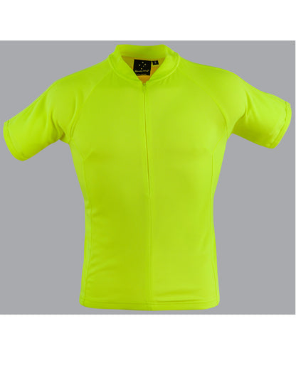 Winning Spirit- Unisex Cycling Top CoolDry Mesh Contrast Piping Polo (TS89)