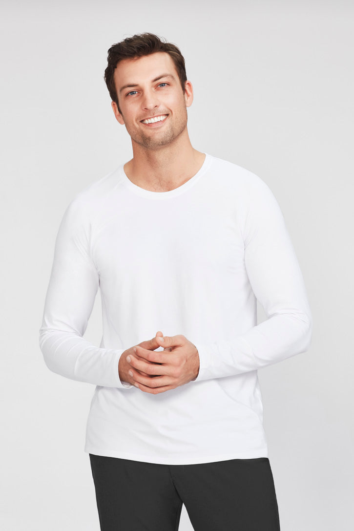 Biz Care - Performance Mens Cotton Long Sleeve Tee - CT247ML