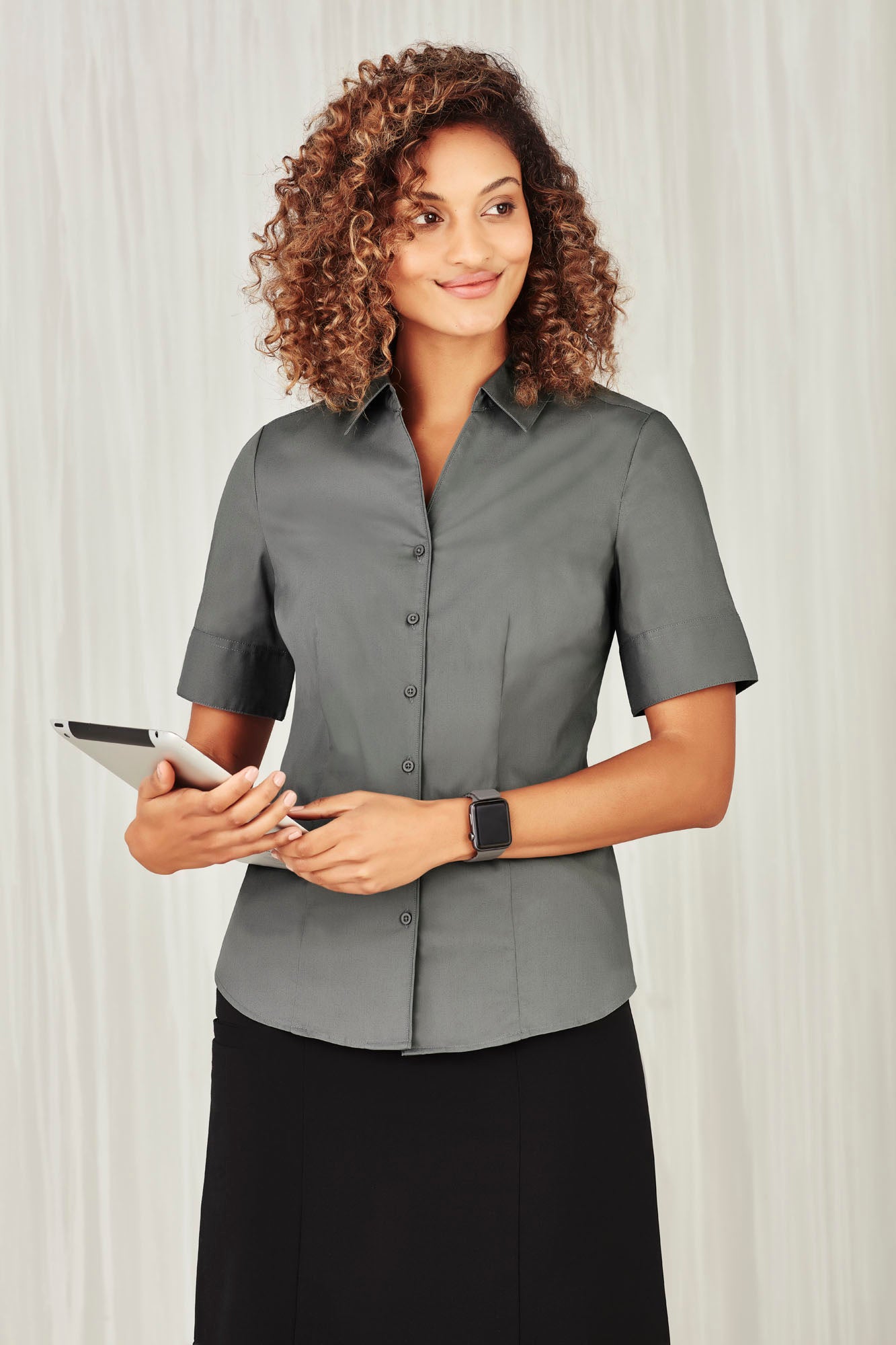 Biz care Ladies Monaco Short Sleeve Shirts   S770LS - Star Uniforms Australia