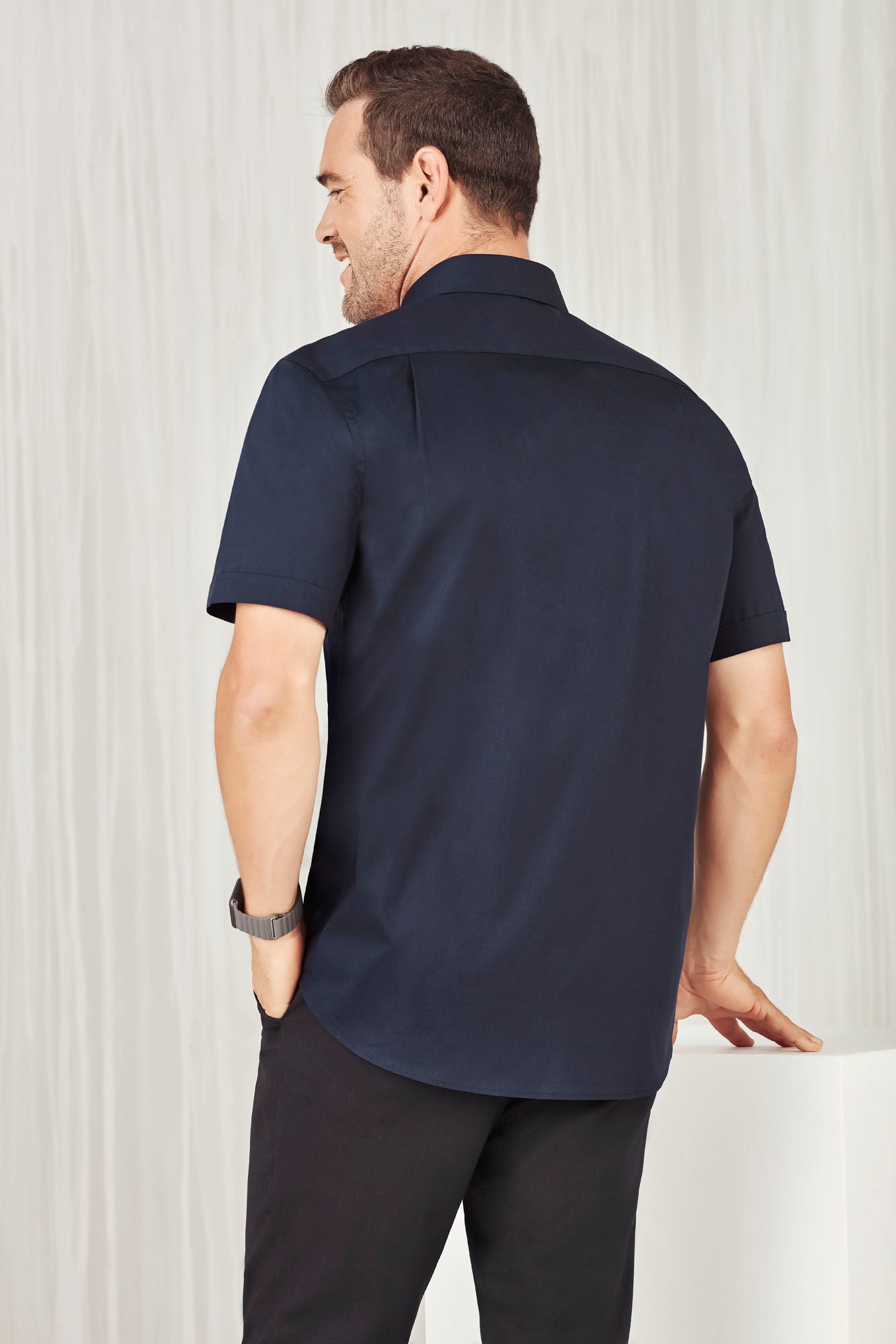 Biz care Mens Monaco Short Sleeve Shirt  S770MS - Star Uniforms Australia