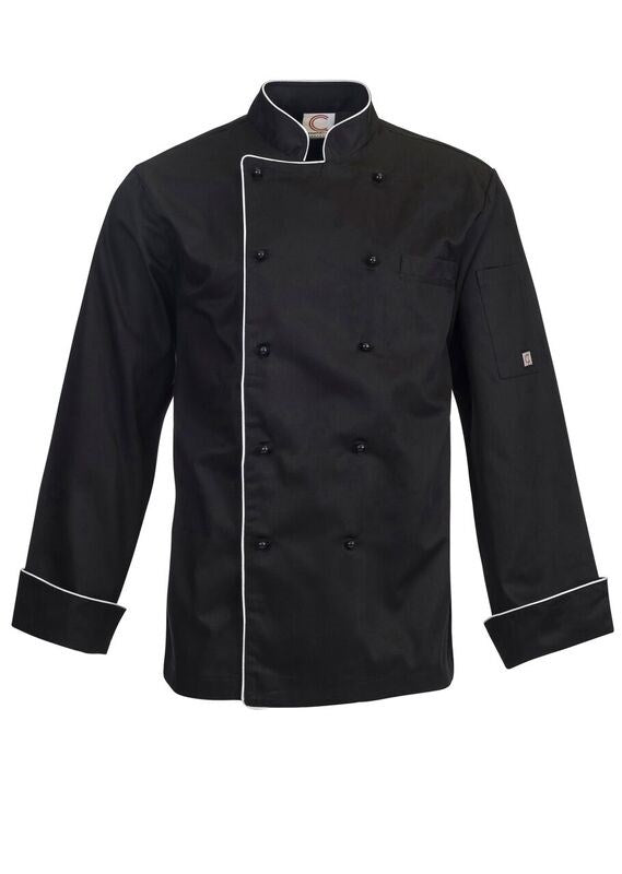NCC Apparel-Exec Chef Jacket With Piping-CJ037