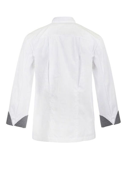 NCC Apparel-Exec Chef Jacket Vent BK L/S-CJ044