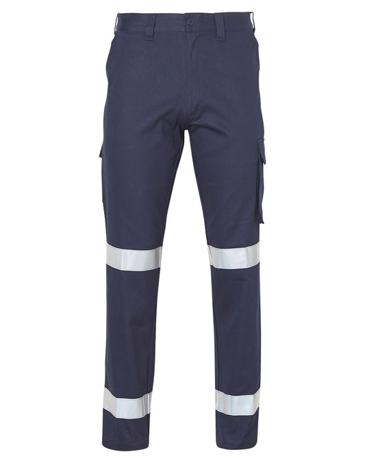 Winning Spirit-Men's Heavy Cotton Pre-shrunk Drill Pants with 3M Tapes-WP07HV