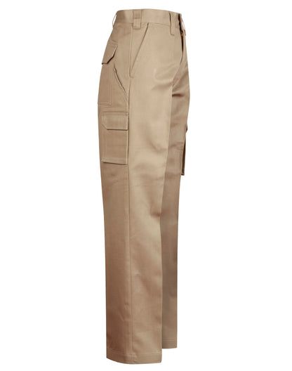 Winning Spirit-Men's Heavy Cotton Pre-shrunk Drill Pants Longer Leg Size-WP13