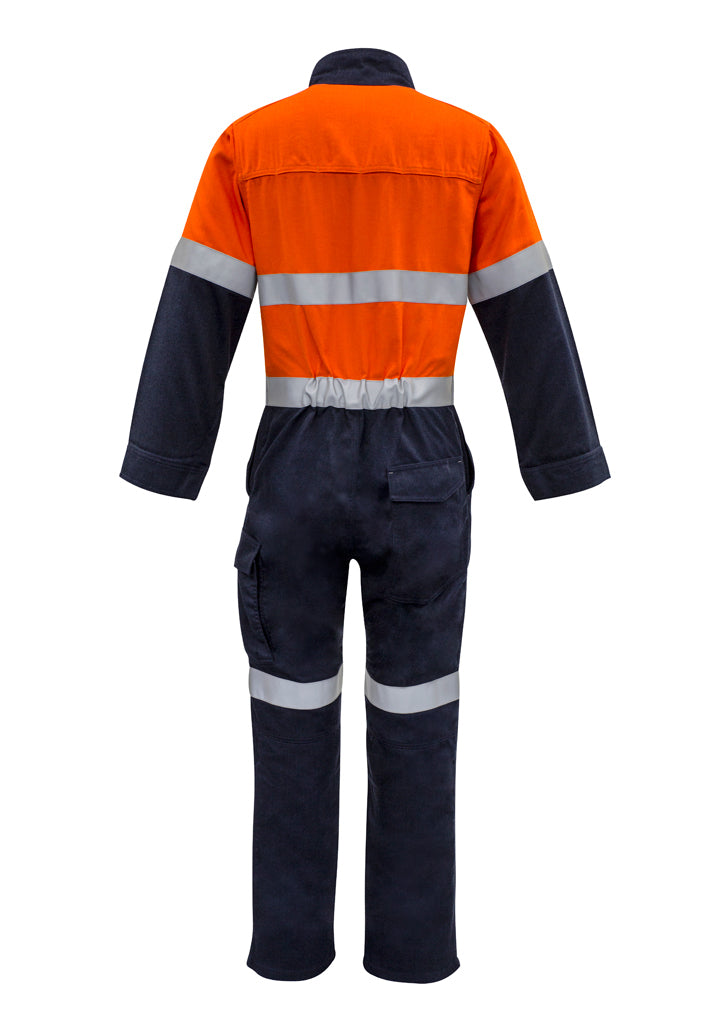 Syzmik Mens Orange Flame Hrc 2 Hoop Taped Spliced Overall   Zc525 - Star Uniforms Australia