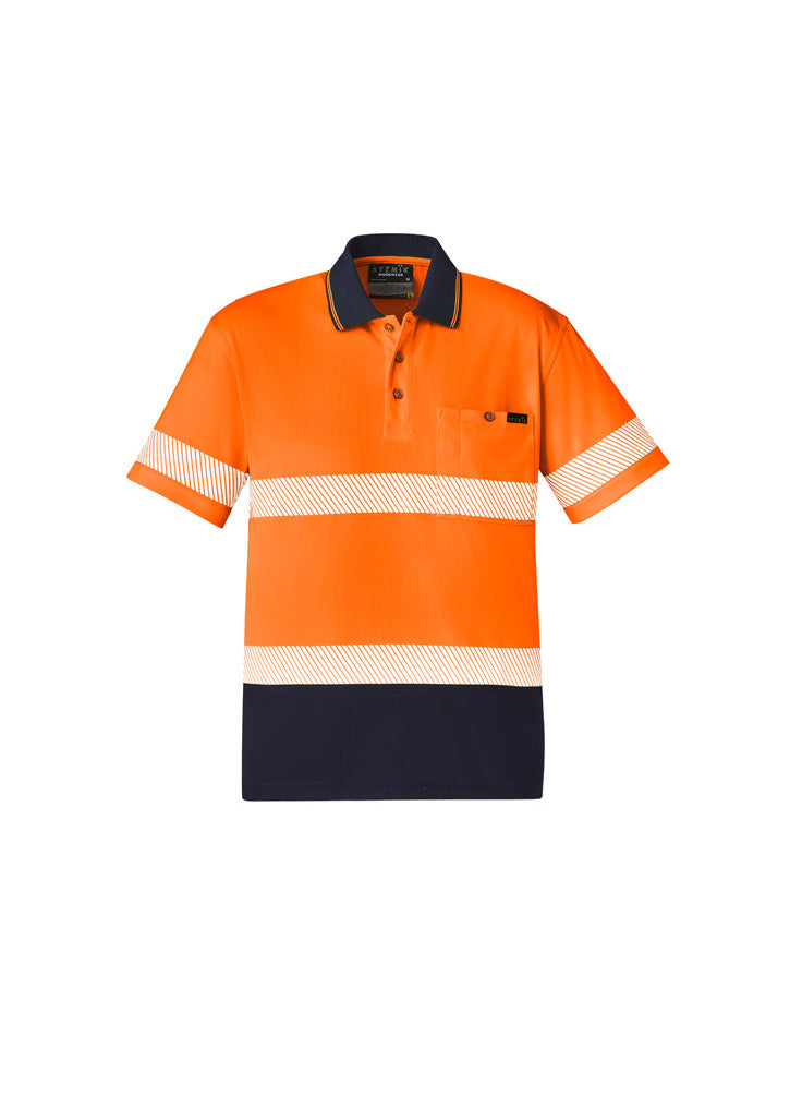 Syzmik Unisex HI VIS Segmented S/S Polo - Hoop Taped ZH535 - Star Uniforms Australia