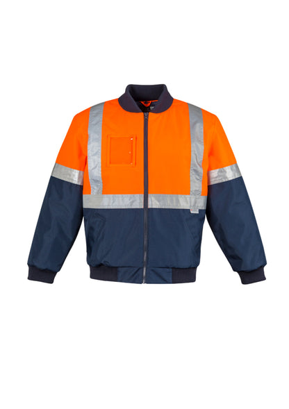 Syzmik MENS HI VIS QUILTED FLYING JACKET   ZJ351 - Star Uniforms Australia