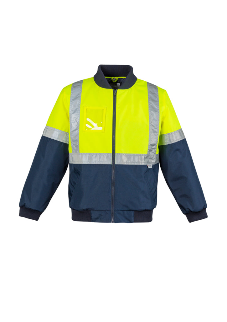 Syzmik MENS HI VIS QUILTED FLYING JACKET   ZJ351 - Star Uniforms Australia