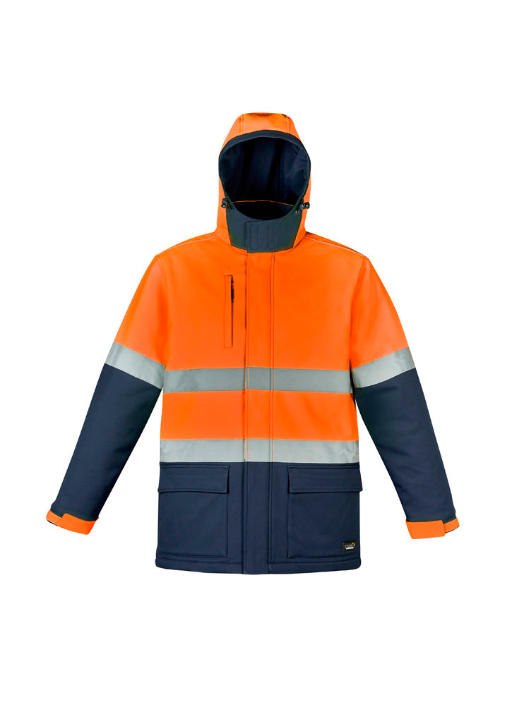 Syzmik Unisex Hi Vis Antarctic Softshell Taped Jacket-ZJ553