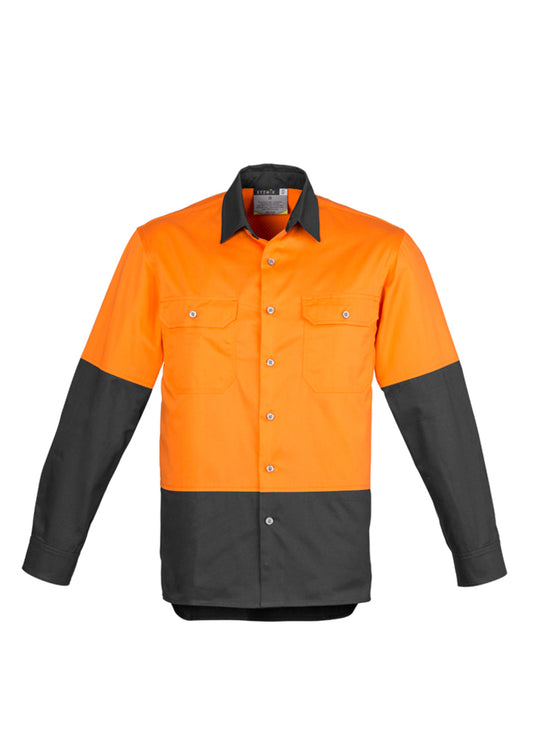 Syzmik Mens Hi Vis Spliced Industrial Shirt Zw122 - Star Uniforms Australia