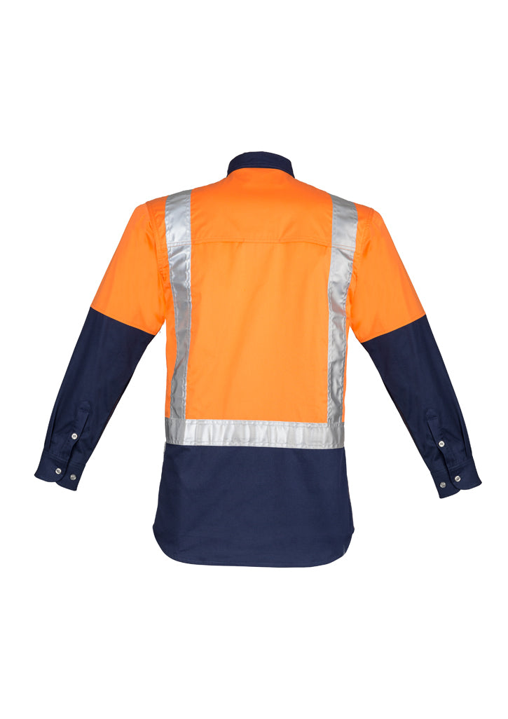 Syzmik Mens Hi Vis Spliced Industrial Shirt - Shoulder Taped Zw124 - Star Uniforms Australia