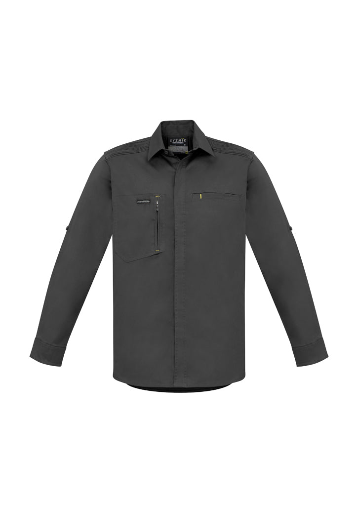 Syzmik Mens Streetworx L/S Stretch Shirt   Zw350 - Star Uniforms Australia