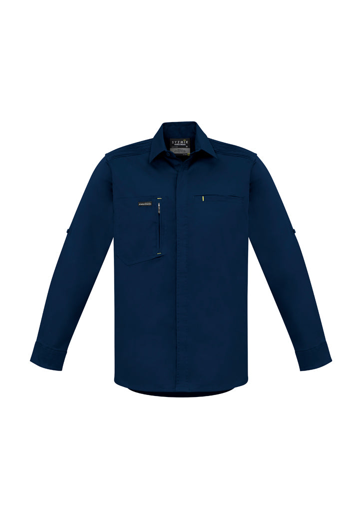 Syzmik Mens Streetworx L/S Stretch Shirt   Zw350 - Star Uniforms Australia
