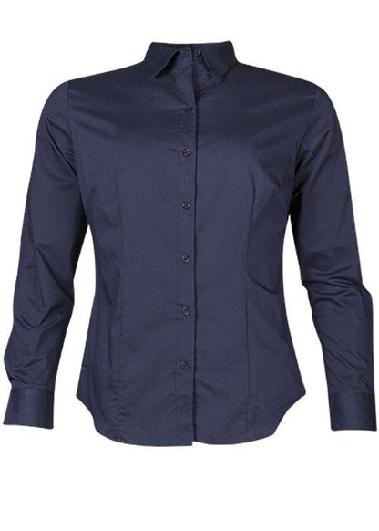 Aussie Pacific-Lady Mosman Long Sleeve Shirt-N2903L