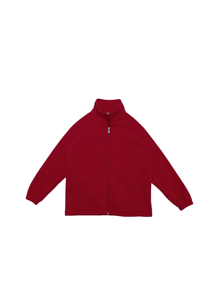 Bocini-Kids Poly/Cotton Fleece Zip Through Jacket-CJ1575