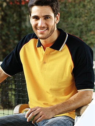 Bocini-Unisex Adults Three Tone Polo-CP0360