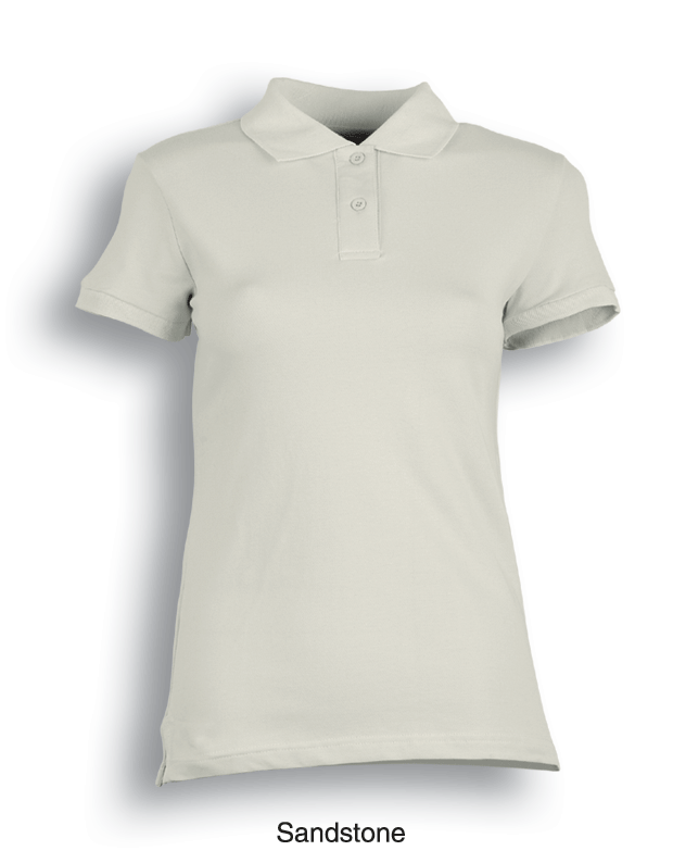 Bocini-Ladies Pique Knit Fitted Cotton / Spandex Polo-CP0756