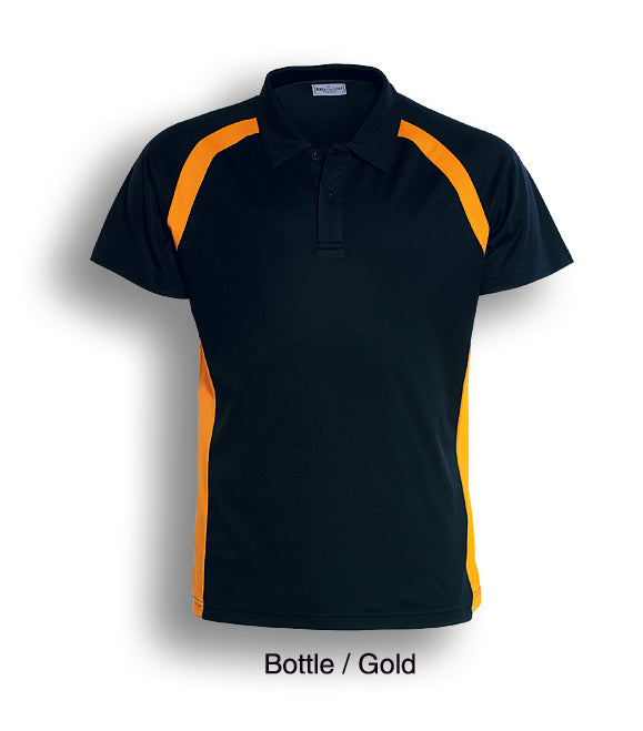 Bocini-Team Essential-Ladies Short Sleeve Contrast Panel Polo-CP0929-1st