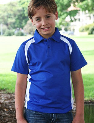 Bocini-Team Essentials-Kids Short Sleeve Contrast Panel Polo-CP0939-1st