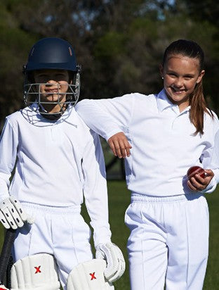 Bocini-Kids Long Sleeve Cricket Polo-CP1214