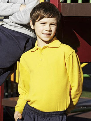 Bocini-Kids Long Sleeve Basic Polo-CP1316