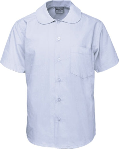 Bocini-Girls Peter Pan Collar Short Sleeve School Shirt-CS1405