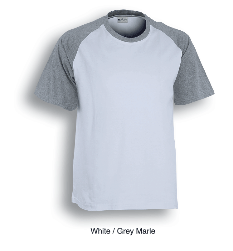 Bocini-Unisex Adults Raglan Sleeve Tee Shirt-CT0332