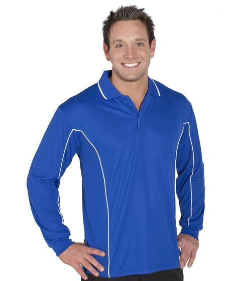 Jb'S Podium Long Sleeve Piping Polo - Adults And Kids (7Pipl)-1st - www.staruniforms.com.au